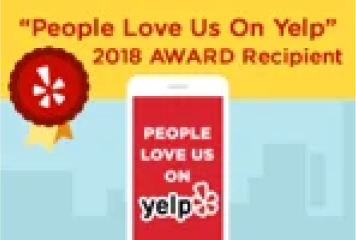 yelp people love us award badge