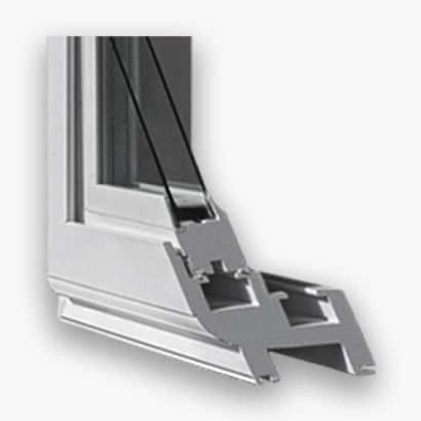 Cross-section of Starmark window frame