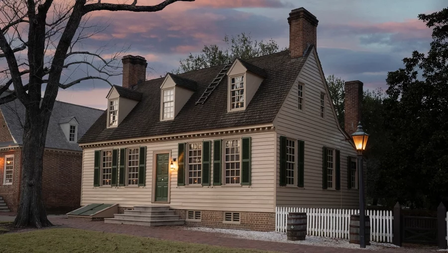 A colonial home in Virginia.